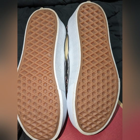 Blinged out DiamondVans classic checked slip on stack form shoes size 5 Women's - Picture 10 of 15